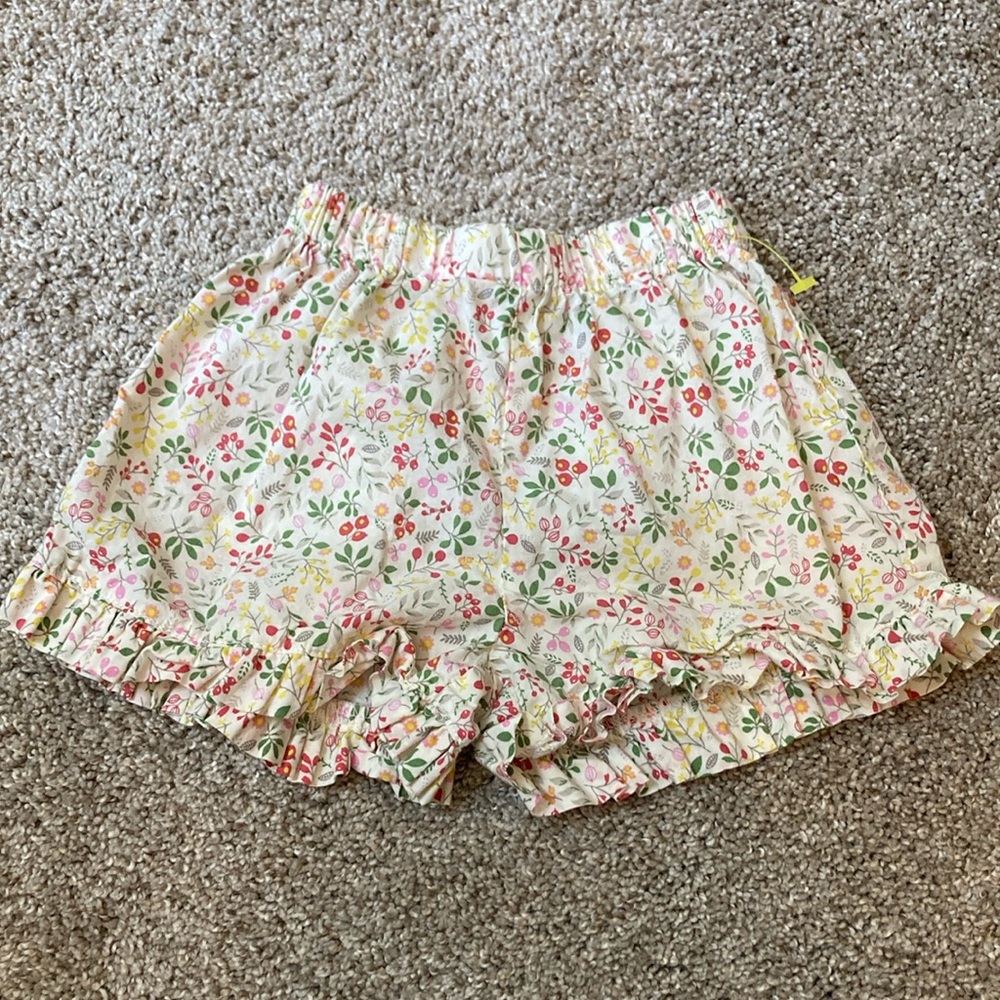 Busy Bee 100% cotton Floral Print Kids Shorts 18 months NWT MADE IN HONG KONG